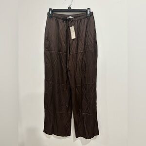 Abercrombie Satin Pull-On Pant brown
